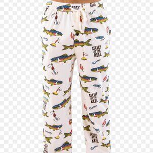 Lazy One Asleep at the Reel Fishing Pajama Pants | Size Large‎ | Funny Sleepwear